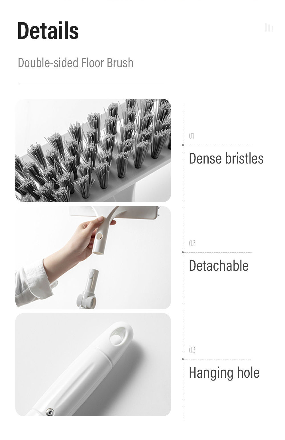 Telescopic Double-sided Floor Brush-8